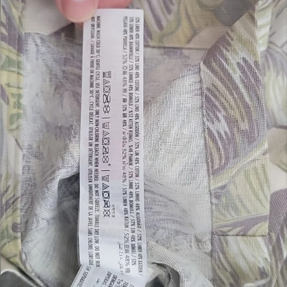 Disney Disneyland Resort Tropical Palm Leaf Spirit Jersey Shirt Jacket Size S - Picture 9 of 13